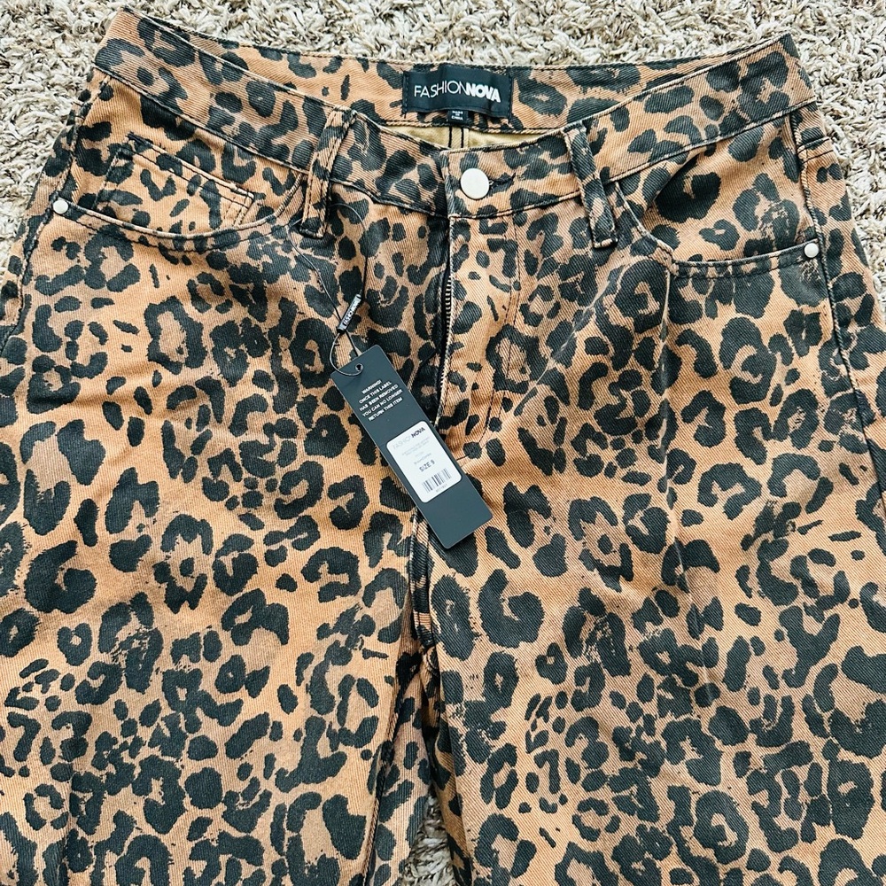 Leopard Print Pants - Picture 2 of 7